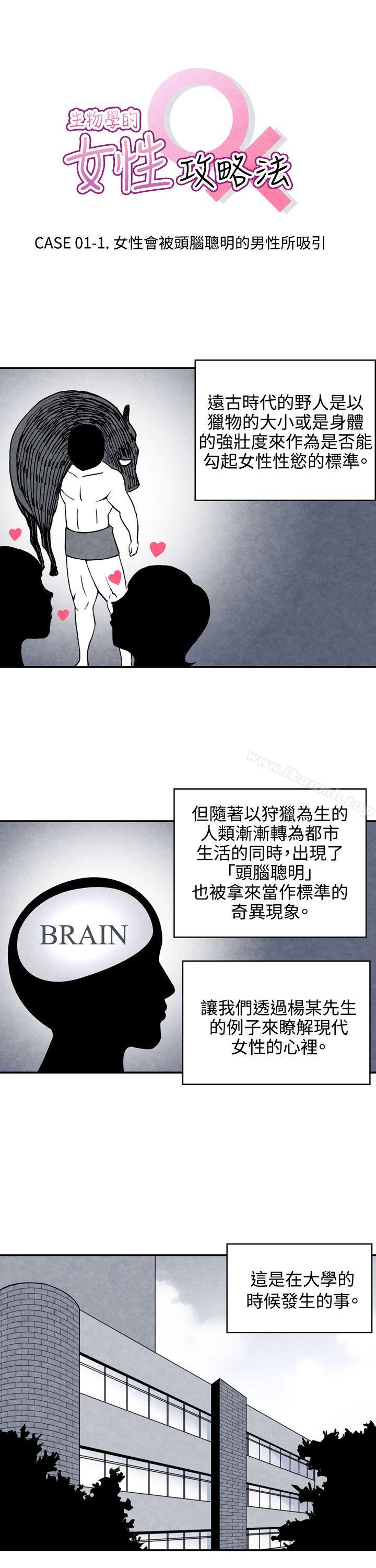《生物學的女性攻略法》漫画 CASE11101-1.111頭腦聰明的男性