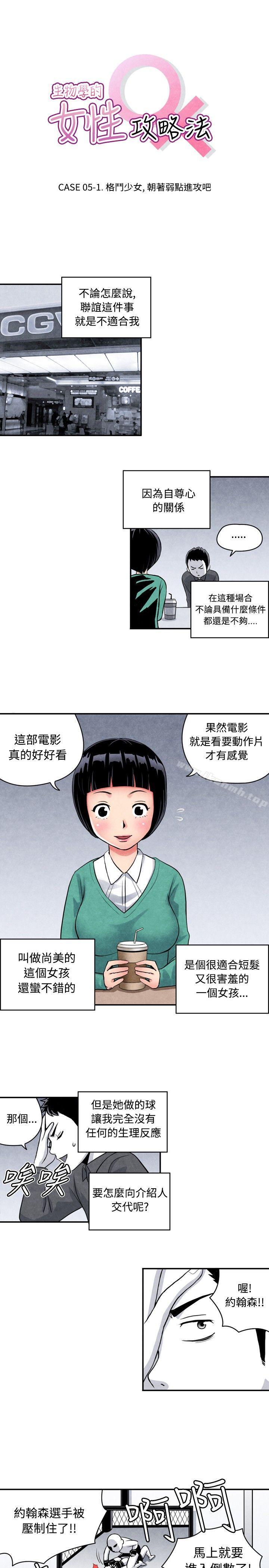 《生物學的女性攻略法》漫画 CASE11105-1.111格鬥少女,111朝著弱點進攻吧