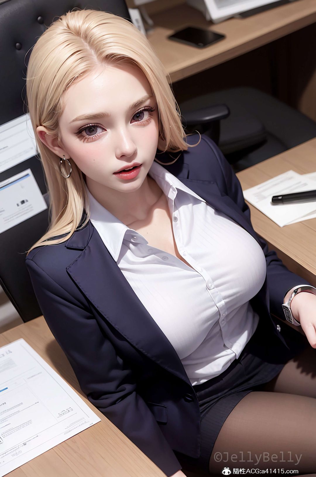 《[3D]辦公室OL AI》漫画 01-办公室OL