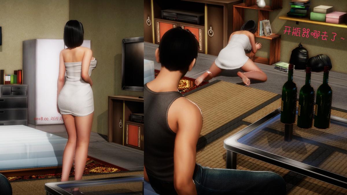 《[3D]王石的女朋友以及阿姨和闺蜜》漫画 上集