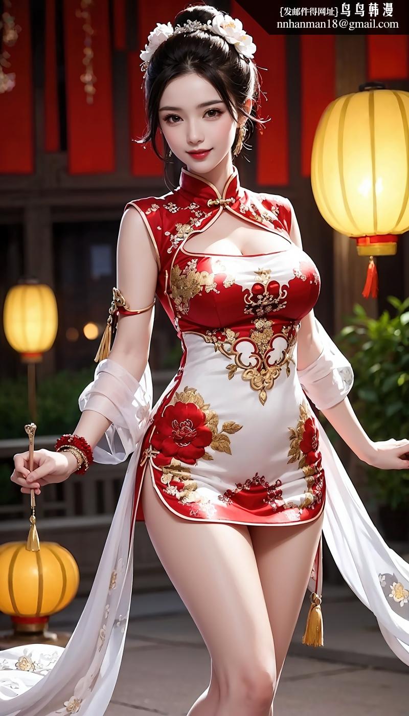 《AI大神 FANBOX 14.5g合集》漫画 FANBOX◆ 墨迹 [AI Generated]-国风-旗袍-part1