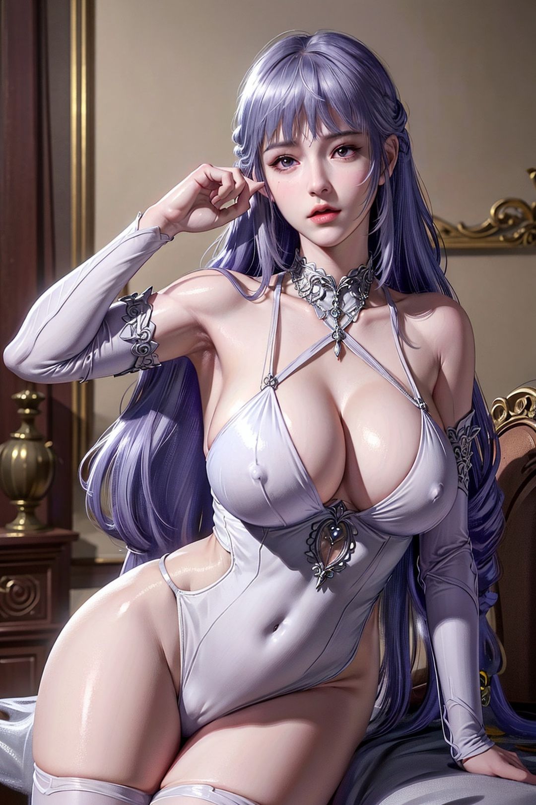 《[AI繪畫]國漫鬥羅大陸女主小舞.千仞雪.白沈香.胡列娜.波賽西.朱竹清.寧榮榮.阿銀》漫画 第10話