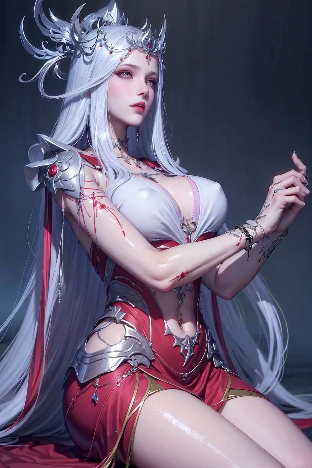 《[AI繪畫]國漫鬥羅大陸女主小舞.千仞雪.白沈香.胡列娜.波賽西.朱竹清.寧榮榮.阿銀》漫画 第13話