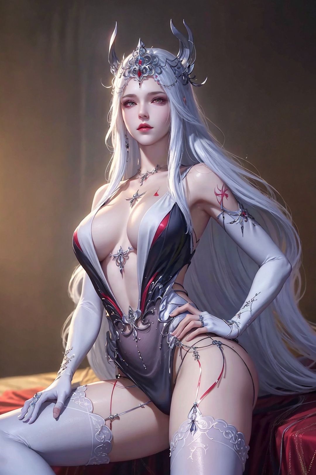 《[AI繪畫]國漫鬥羅大陸女主小舞.千仞雪.白沈香.胡列娜.波賽西.朱竹清.寧榮榮.阿銀》漫画 第13話