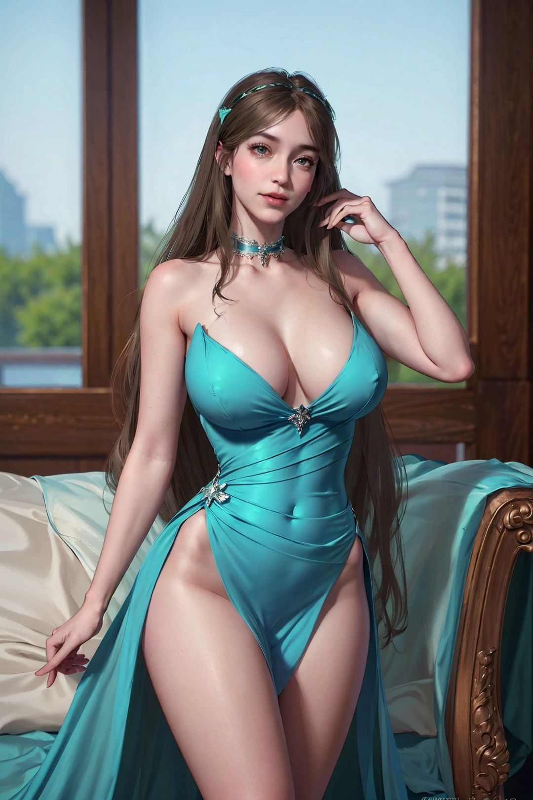 《[AI繪畫]國漫鬥羅大陸女主小舞.千仞雪.白沈香.胡列娜.波賽西.朱竹清.寧榮榮.阿銀》漫画 第19話