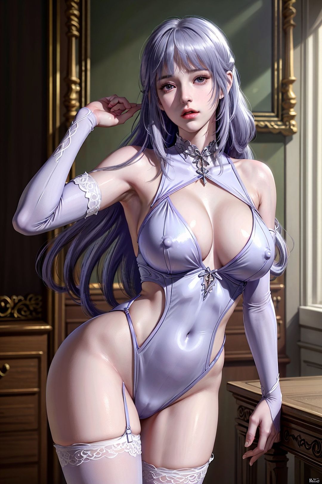 《[AI繪畫]國漫鬥羅大陸女主小舞.千仞雪.白沈香.胡列娜.波賽西.朱竹清.寧榮榮.阿銀》漫画 第09話