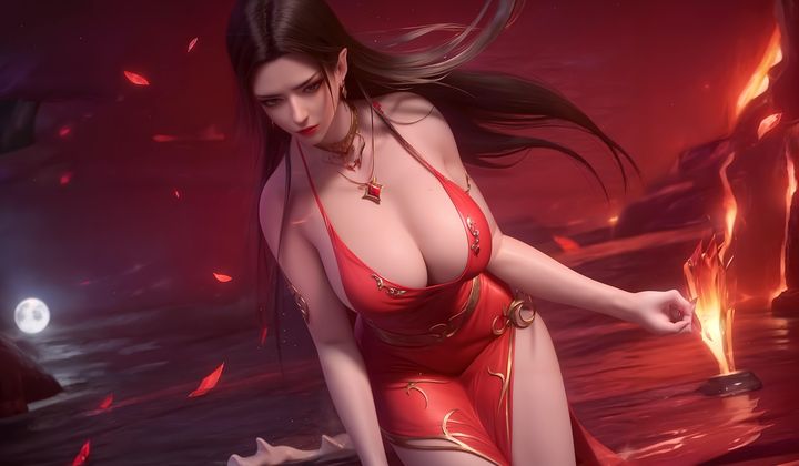 《[AI繪畫]國漫女主阿七.薔薇.高瑤.小舞.雲曦.應天王後.美杜莎》漫画 第07話