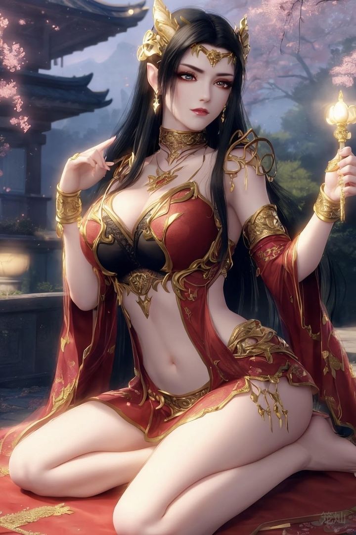 《[AI繪畫]國漫女主阿七.薔薇.高瑤.小舞.雲曦.應天王後.美杜莎》漫画 第08話