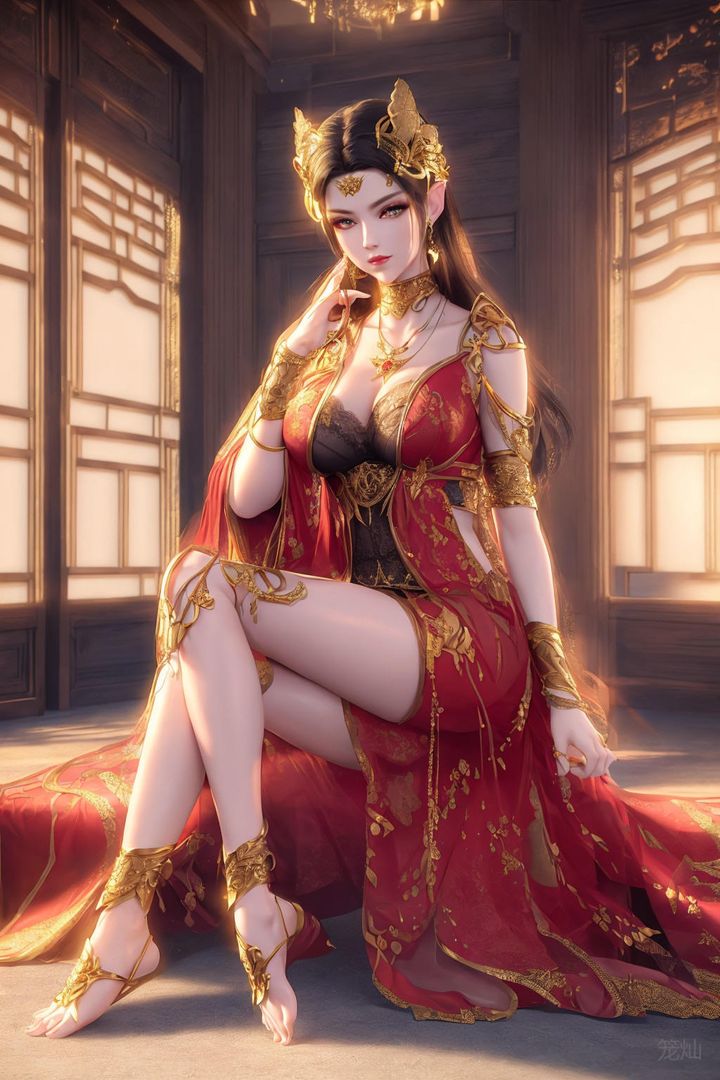 《[AI繪畫]國漫女主阿七.薔薇.高瑤.小舞.雲曦.應天王後.美杜莎》漫画 第08話
