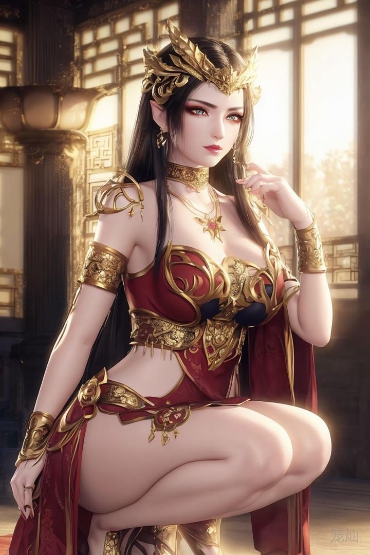 《[AI繪畫]國漫女主阿七.薔薇.高瑤.小舞.雲曦.應天王後.美杜莎》漫画 第08話