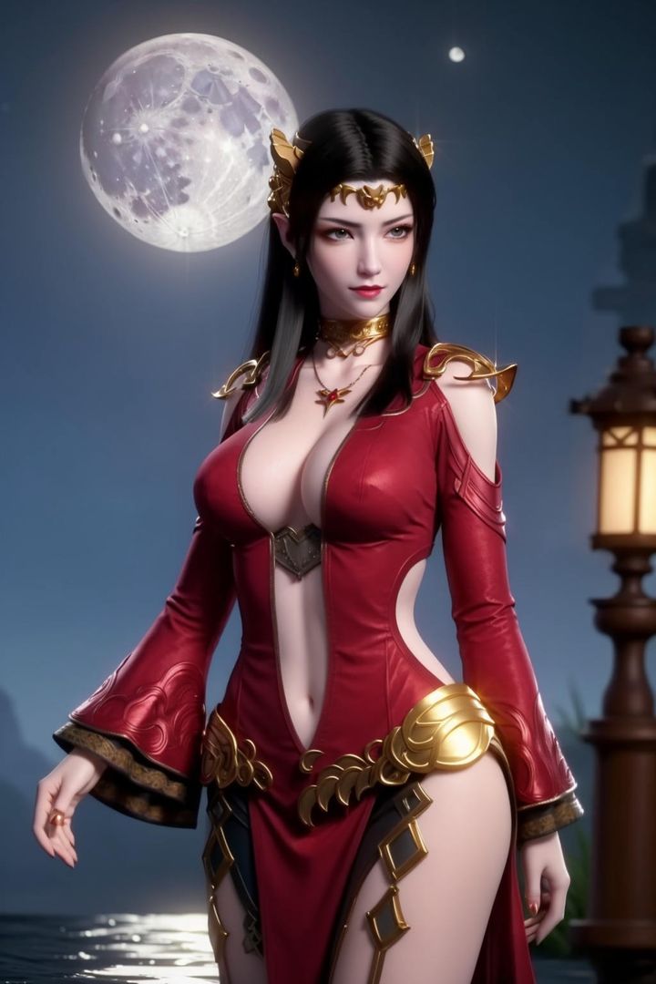《[AI繪畫]國漫女主阿七.薔薇.高瑤.小舞.雲曦.應天王後.美杜莎》漫画 第09話