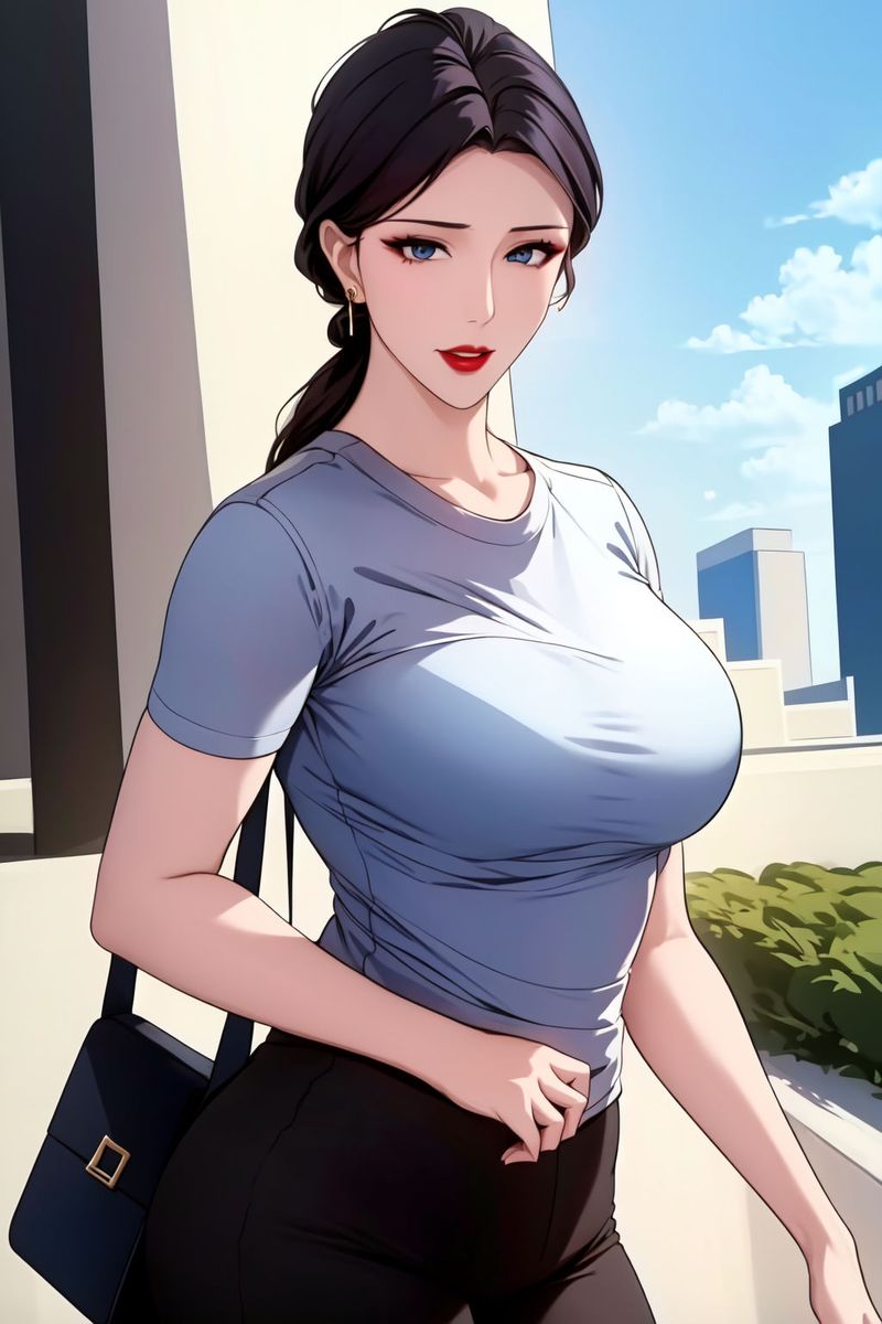 《[AI繪畫]美人母親整合肉嫁高柳傢》漫画 第01話