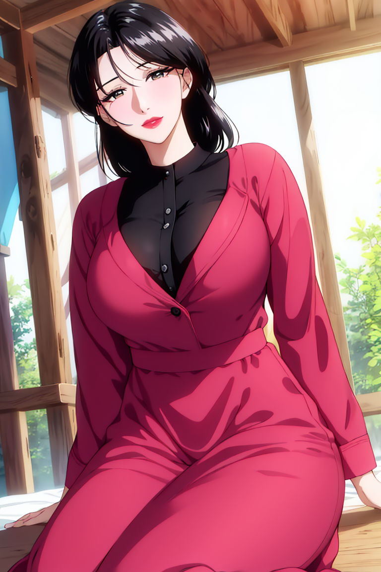 《[AI繪畫]美人母親整合肉嫁高柳傢》漫画 第01話