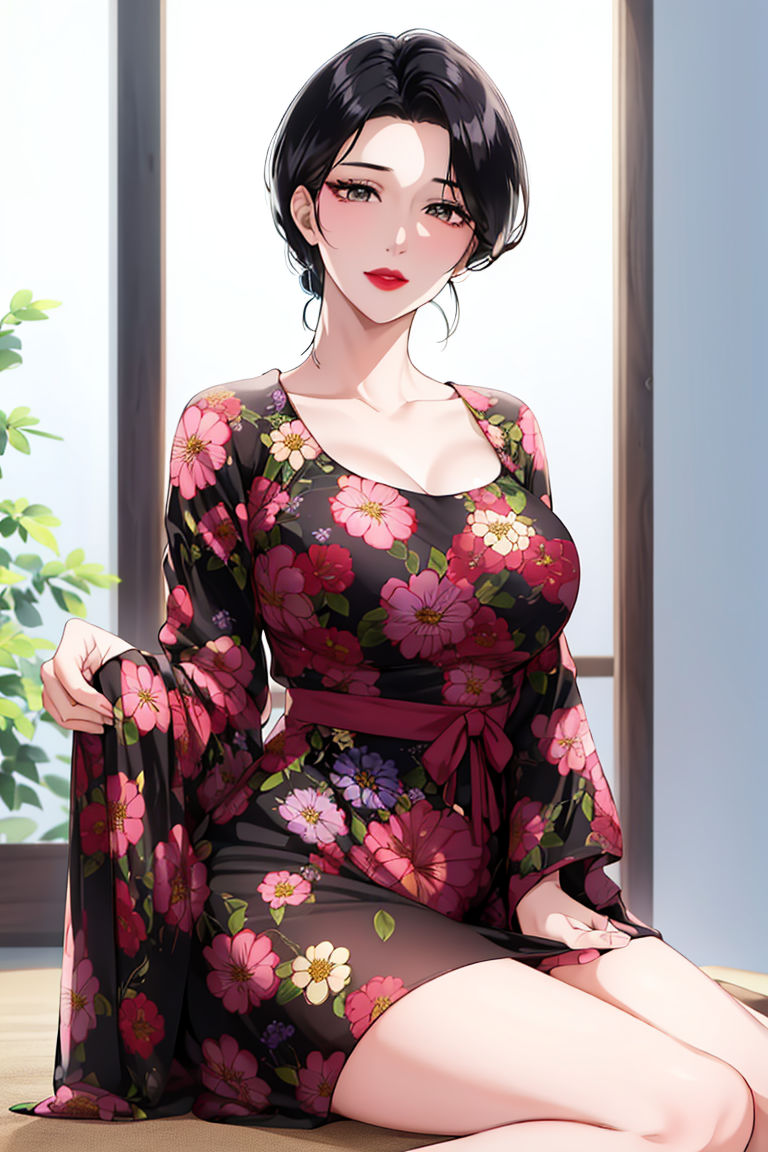 《[AI繪畫]美人母親整合肉嫁高柳傢》漫画 第01話