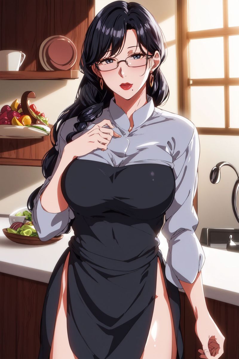 《[AI繪畫]美人母親整合肉嫁高柳傢》漫画 第01話
