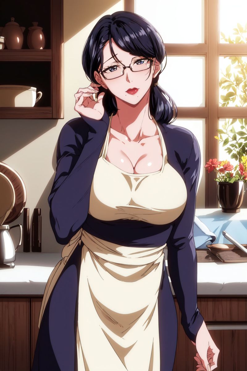 《[AI繪畫]美人母親整合肉嫁高柳傢》漫画 第01話