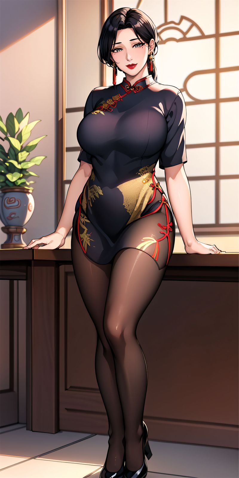 《[AI繪畫]美人母親整合肉嫁高柳傢》漫画 第06話
