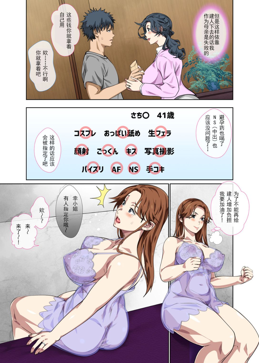 《去風俗店打工的媽媽第一次就遇上兒子》漫画 全集