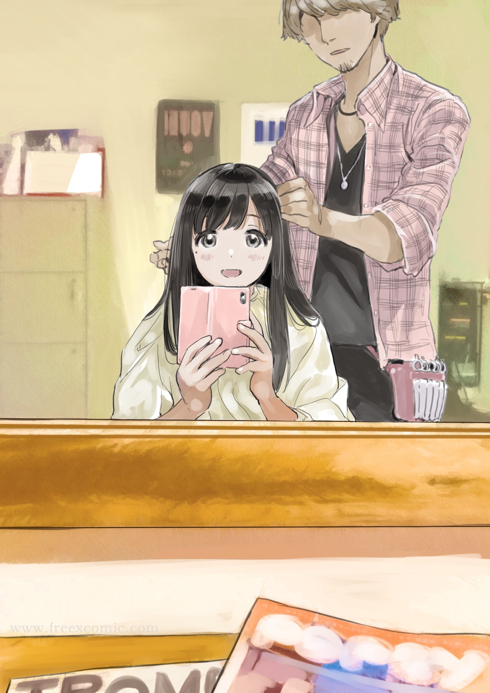 《[チョコロ]彼女のスマホを覗いただけなのに1》漫画 第2話