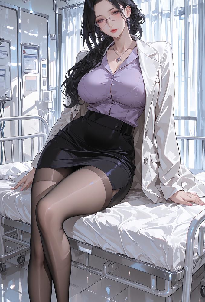 初中女友的性感校医母亲